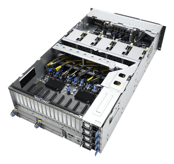 ASUS ESC8000A-E13P LGA 6096 Teline ( 4U ) Hopea, Musta