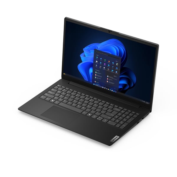 Lenovo V15 G7 IWC Intel Core 5 320 Kannettava tietokone 39,6 cm (15.6") Full HD 16 GB DDR5-SDRAM 512 GB SSD Wi-Fi 6 (802.11ax) Windows 11 Pro Musta Saksa