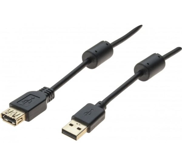 Hypertec 532542-HY USB-kabel USB 2.0 1,5 m USB A 0,48 Gbit/sek. Sort