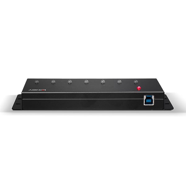 Lindy 43128 gränssnittshubbar 5000 Mbit/s Svart