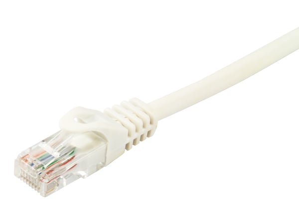 Equip 603007 nätverkskablar Vit 10 m Cat6a U/UTP (UTP) Rund