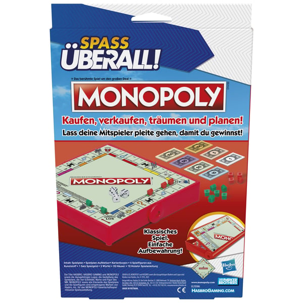Hasbro Gaming Grab and Go Monopoly