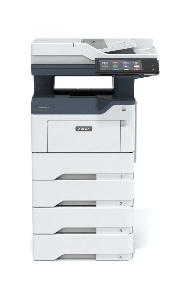 Xerox VersaLink B415 A4 47 sid/min dubbelsidig kopiering/utskrift/scanning/fax, PS3 PCL5e/6, 2 magasin totalt 650 ark