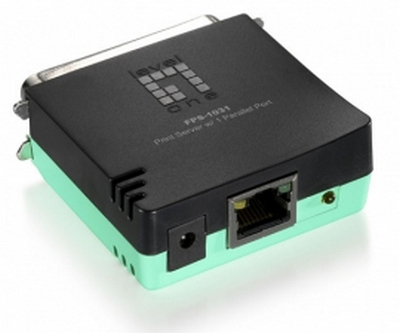 LevelOne FPS-1031 tulostinpalvelin Ethernet LAN Musta, Vihreä