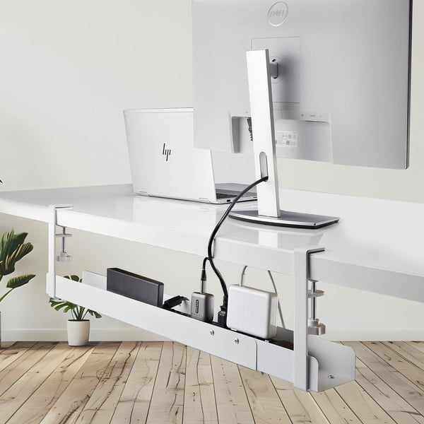 StarTech.com CALW-DESK-CABLE-TRAY kabelorganisator Skrivebord Kabelbakke Hvid 1 stk