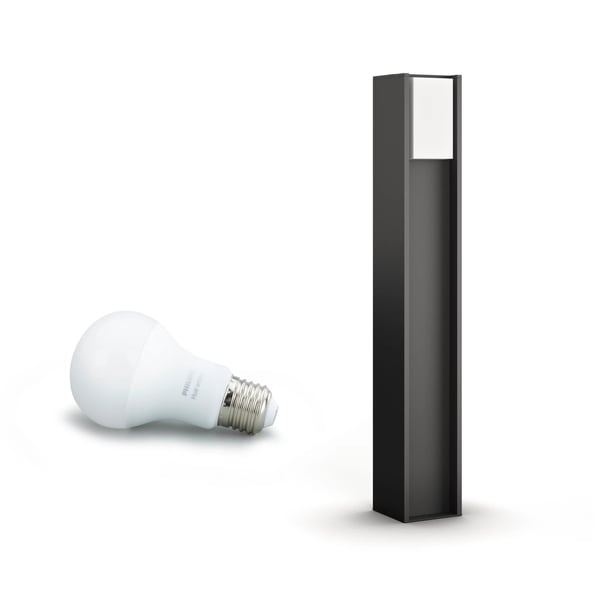 Philips Hvide Hue pærer Turaco udendørs søjlelampe