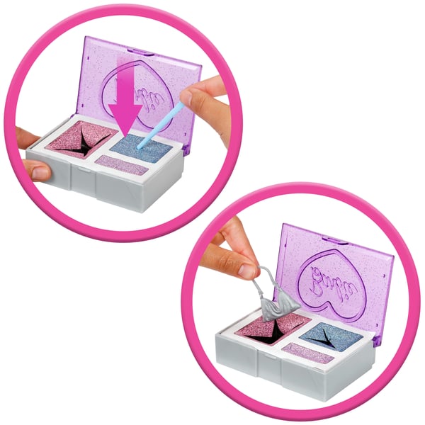 Barbie Purple Sparkle-dukke i Party Unboxed Glam Party-serien med tilbehør og 10 overraskelser