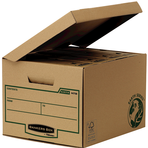 Fellowes 4470809 kansioiden säilytyslaatikko Paperi Ruskea