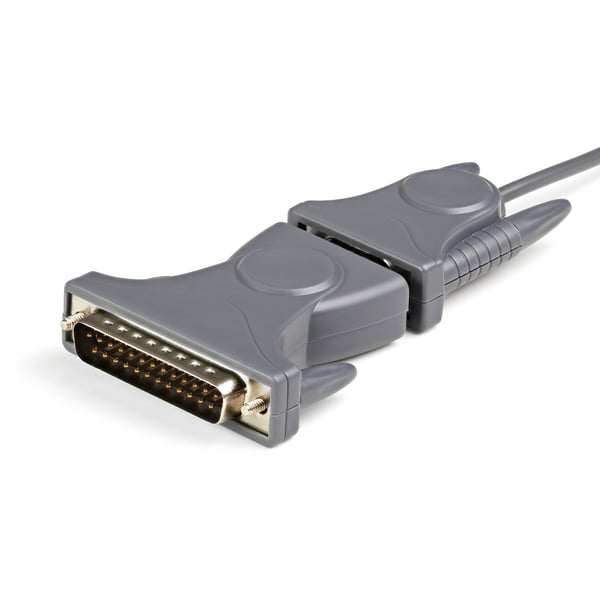 StarTech.com ICUSB232DB25 seriella kablar Grå 0,9 m USB Type-A DB-9