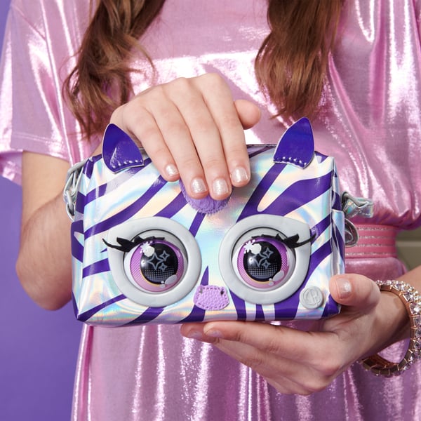 Purse Pets BAG Metallic Magic Zebra GML Blå, Metallisk Pojke/flicka Handväska