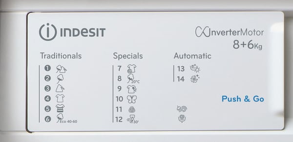 Indesit BI WDIL 861485 EU vaskemaskine - tørretumbler Indbygget Front-læsning