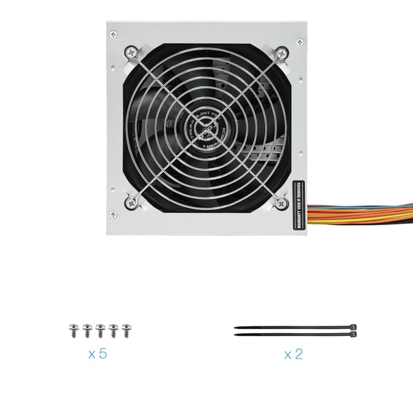 TooQ Fonte Ecopower II strömförsörjningsenheter 500 W 20+4 pin ATX ATX Silver