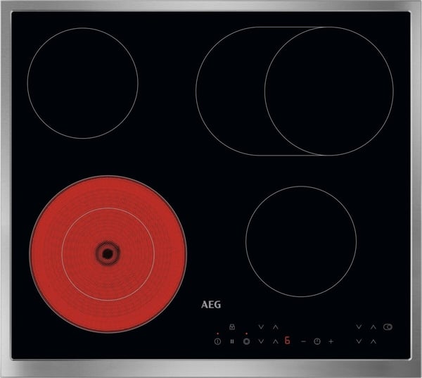 AEG TN64RA06XB Musta Kiinteä 60 cm Keraaminen 4 alue(tta)