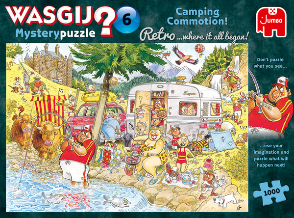 Wasgij Retro Mystery 6 Puslespil 1000 stk Tegneserier