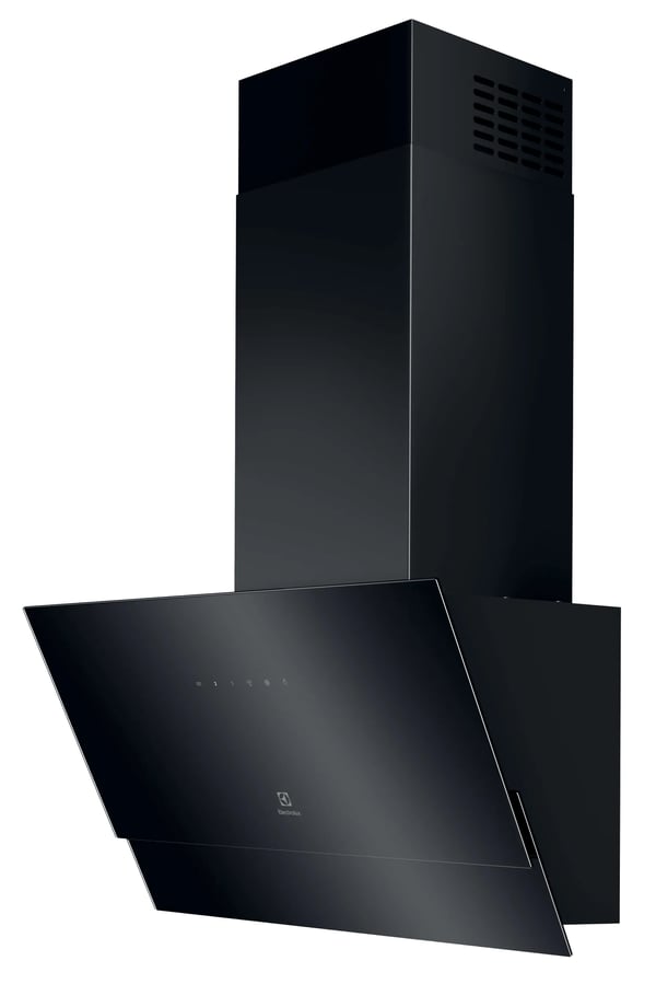 Electrolux Series 600 Hob2Hood 60 cm, Black Väggmonterad Svart 575 m³/h