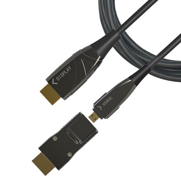 Techly ICOC HDMI-HY2D-020 HDMI-kabel 20 m HDMI Type A (Standard) HDMI Type D (Micro) Sort
