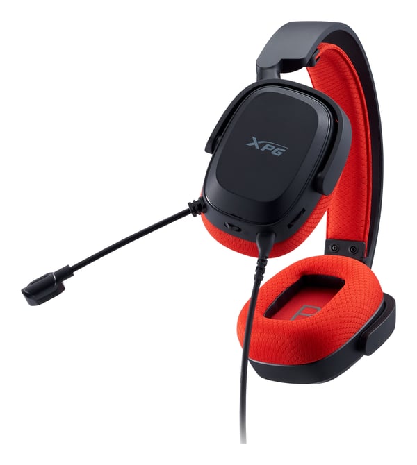 XPG PRECOG STUDIO Headset Kabel Huvudband Spela USB Type-C Svart, Röd