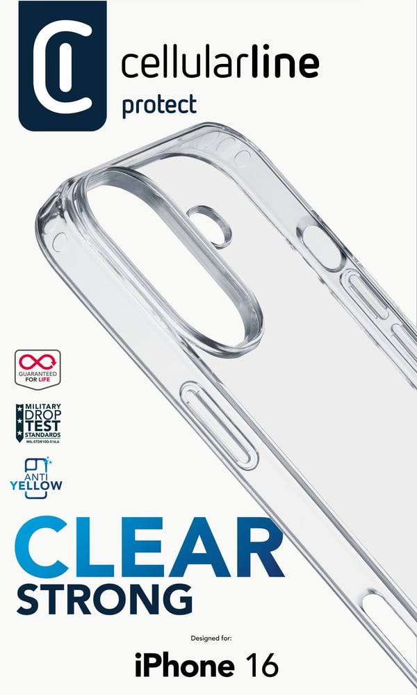 Cellularline 8018080482892 mobiltelefon etui 15,5 cm (6.1") Cover Transparent