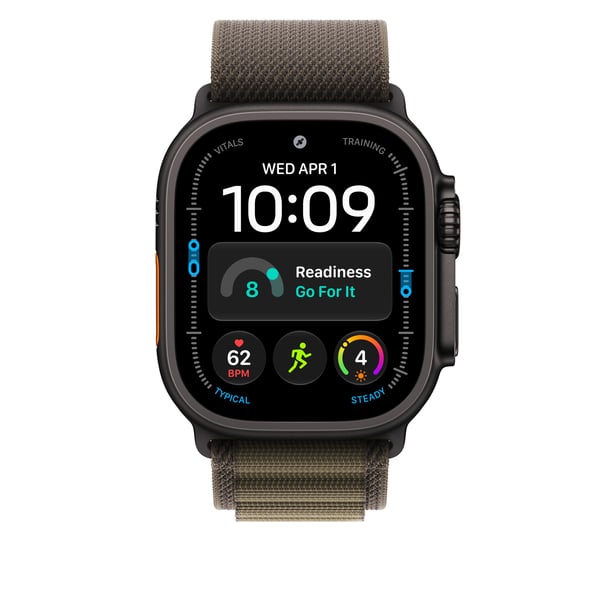 Apple Alpine Loop i mørk olivengrøn, 49 mm - medium - sort titanium