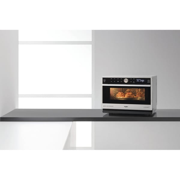 Whirlpool Supreme Chef MWSC 9133 SX Musta, Ruostumaton teräs Yhdistelmämikroaaltouuni Pöytämalli 33 L 1000 W