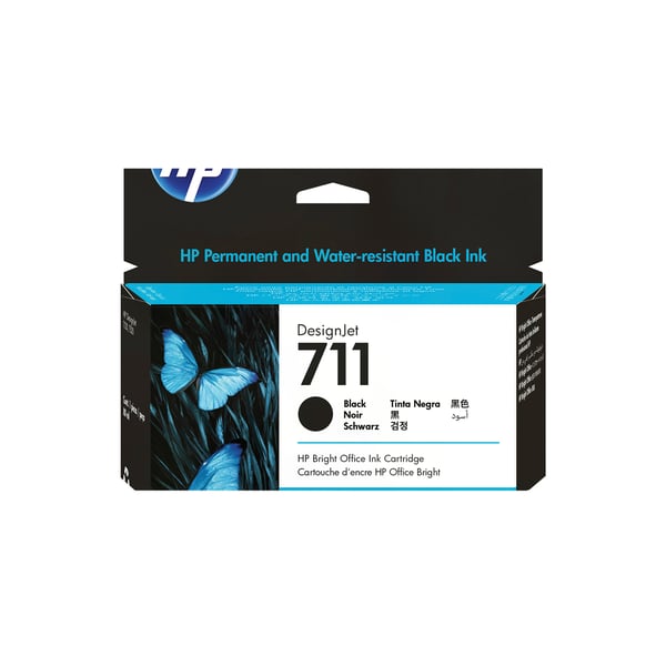 HP 711 Designjet-mustekasetti, musta, 80 ml