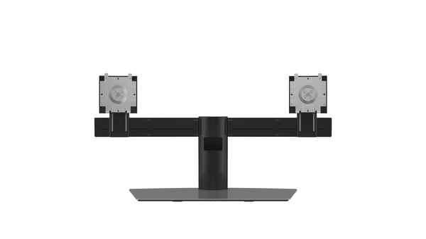 DELL Dual Monitor Stand 68,6 cm (27") Skrivebord Aluminium, Sort