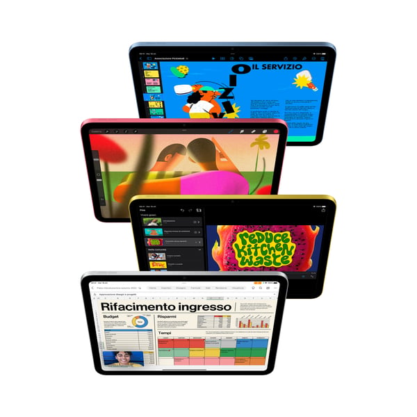 Apple iPad 5G TD-LTE & FDD-LTE 64 GB 27,7 cm (10.9") Wi-Fi 6 (802.11ax) iPadOS 16 Gul