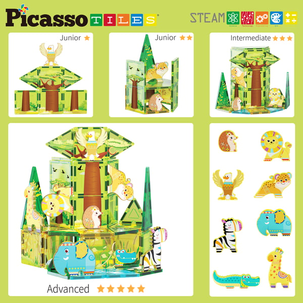 PicassoTiles PTQ12 rakennuslelu