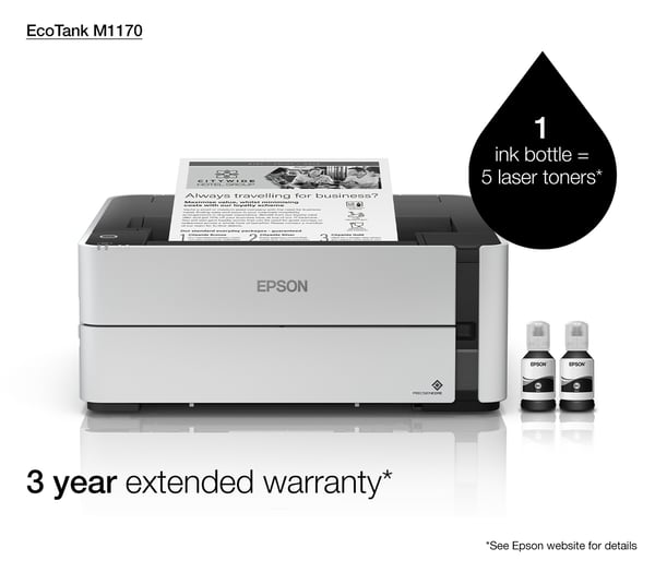 Epson EcoTank M1170 mustesuihkutulostin 1200 x 2400 DPI A4 Wi-Fi