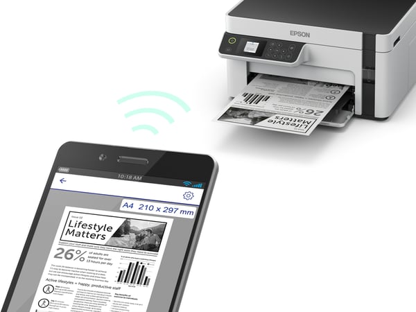 Epson EcoTank M2120 Mustesuihku A4 1440 x 720 DPI 32 ppm Wi-Fi