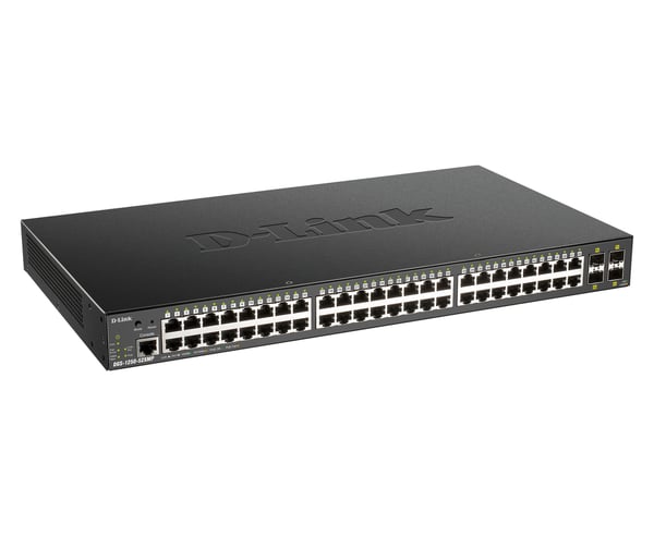 D-Link DGS-1250-52XMP Administreret L3 Strøm over Ethernet (PoE) Sort