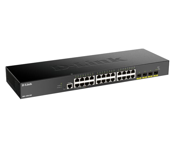 D-Link DGS-1250-28X Administreret L3 Gigabit Ethernet (10/100/1000) Sort