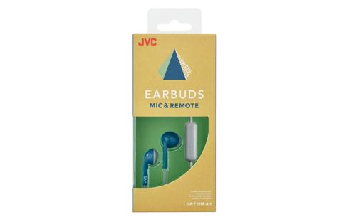 JVC HA-F19M-AH Headset Ledningsført I ørerne Opkald/musik Blå, Grå