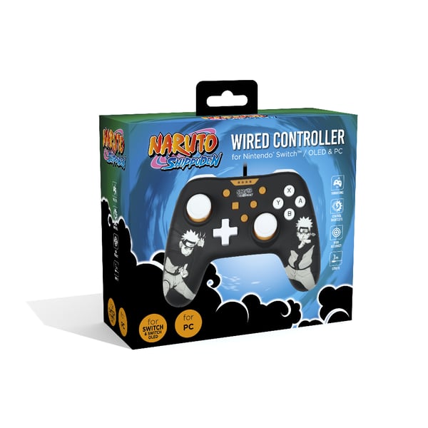 Konix Naruto 80381116686 spil-controller Sort USB Gamepad Nintendo Switch, PC