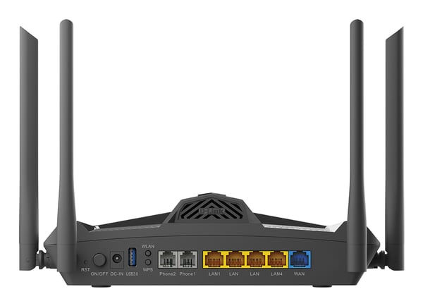 D-Link DSL-X1852E trådløs router Gigabit Ethernet Dual-band (2,4 GHz / 5 GHz) Sort