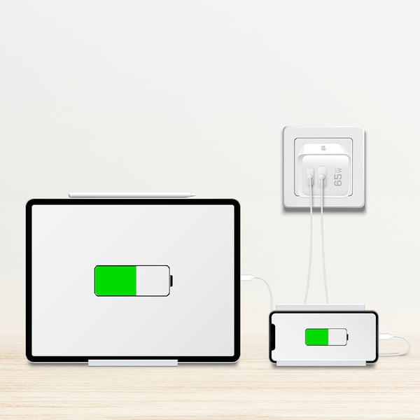 LogiLink PA0371 oplader til mobil enhed Universel Hvid Vekselstrøm Hurtig opladning Indendørs
