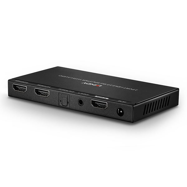 Lindy HDMI 2.0 18G Splitter med Audio - Video-/Audio-Splitter