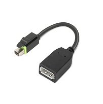 Lenovo 4X90Q93975 videokabeladapter Mini DisplayPort DisplayPort Svart