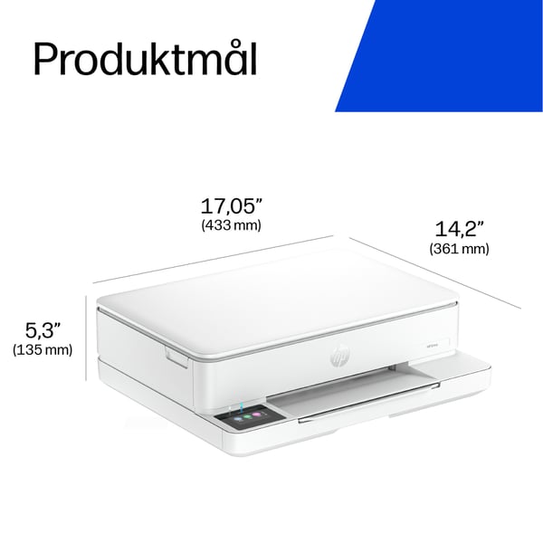 HP ENVY 6110e Trådløst All-in-One Farve Printer, Instant Ink; Fotoudskrivning