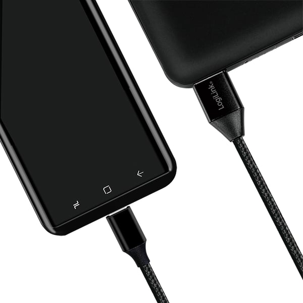 LogiLink CU0140 USB-kaapeli USB 2.0 1 m USB C USB A 0,48 Gbit/s Musta