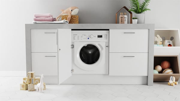 Indesit BI WDIL 861485 EU vaskemaskine - tørretumbler Indbygget Front-læsning