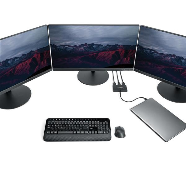 StarTech.com MSTCDP123HD USB grafisk adapter 3840 x 2160 pixel Sort