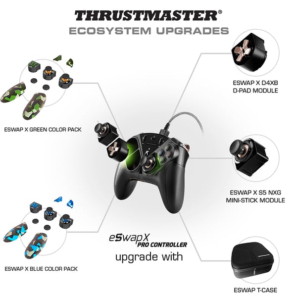 Thrustmaster eSwap X Pro Sort USB Gamepad Analog/digital Xbox One, Xbox Series S