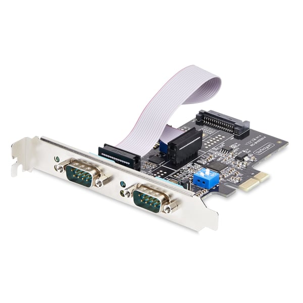 StarTech.com 2-Port Seriell PCIe-kort, RS232/RS422/RS485 Seriellkort