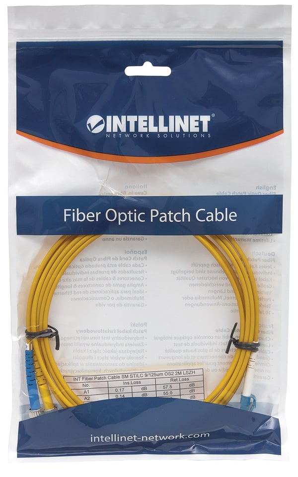 Intellinet 516976 InfiniBand och fiberoptisk kabel 5 m LC st Gul