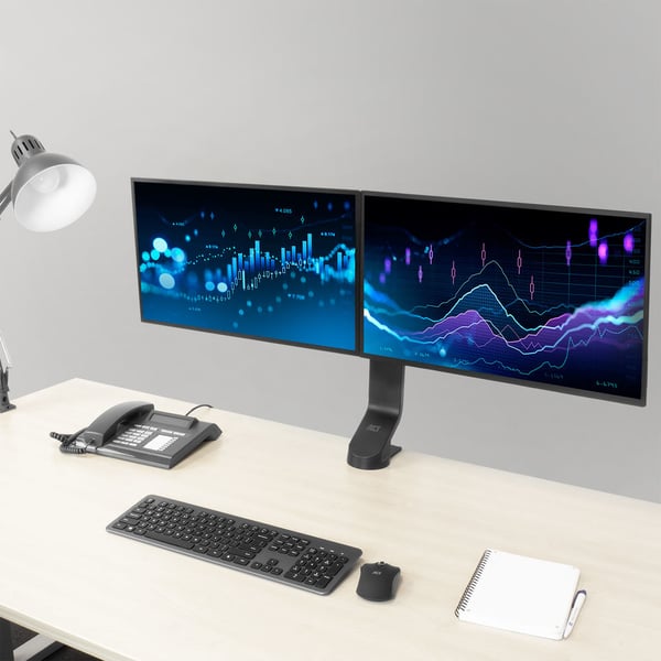 ACT AC8322 fäste och ställ till bildskärm 68,6 cm (27") Bord Svart
