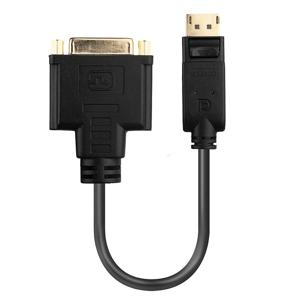 Lindy 41004 videokabel adapter 0,15 m DisplayPort DVI-D Sort