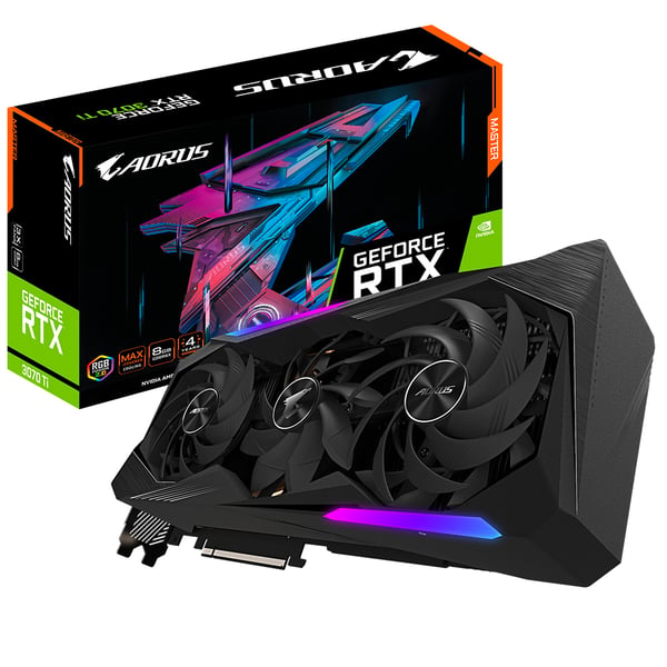 GIGABYTE AORUS GV-N307TAORUS M-8GD näytönohjain NVIDIA GeForce RTX 3070 Ti 8 GB GDDR6X