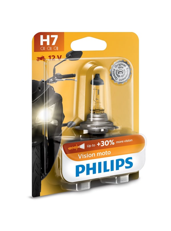 Philips Vision Moto 12972PRBW Motorcykelstrålkastare