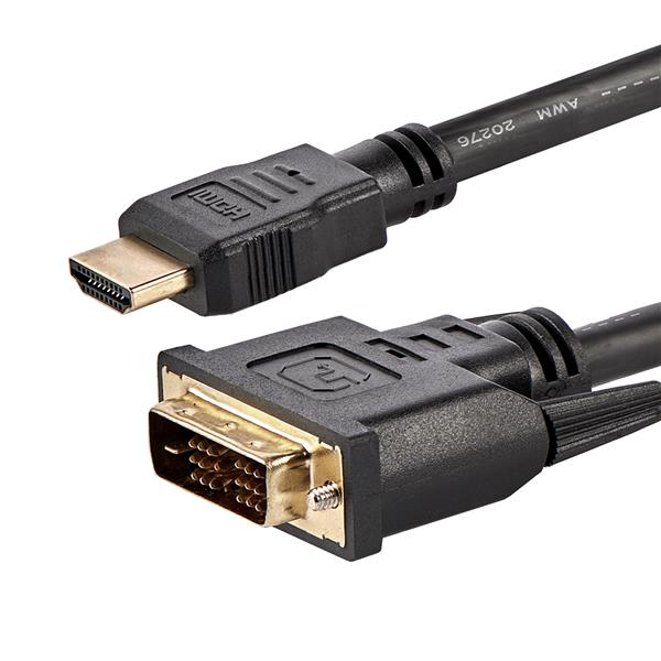StarTech.com 1,8 m HDMI–DVI-kaapeli, DVI-D–HDMI-näyttökaapeli (1920x1200p)